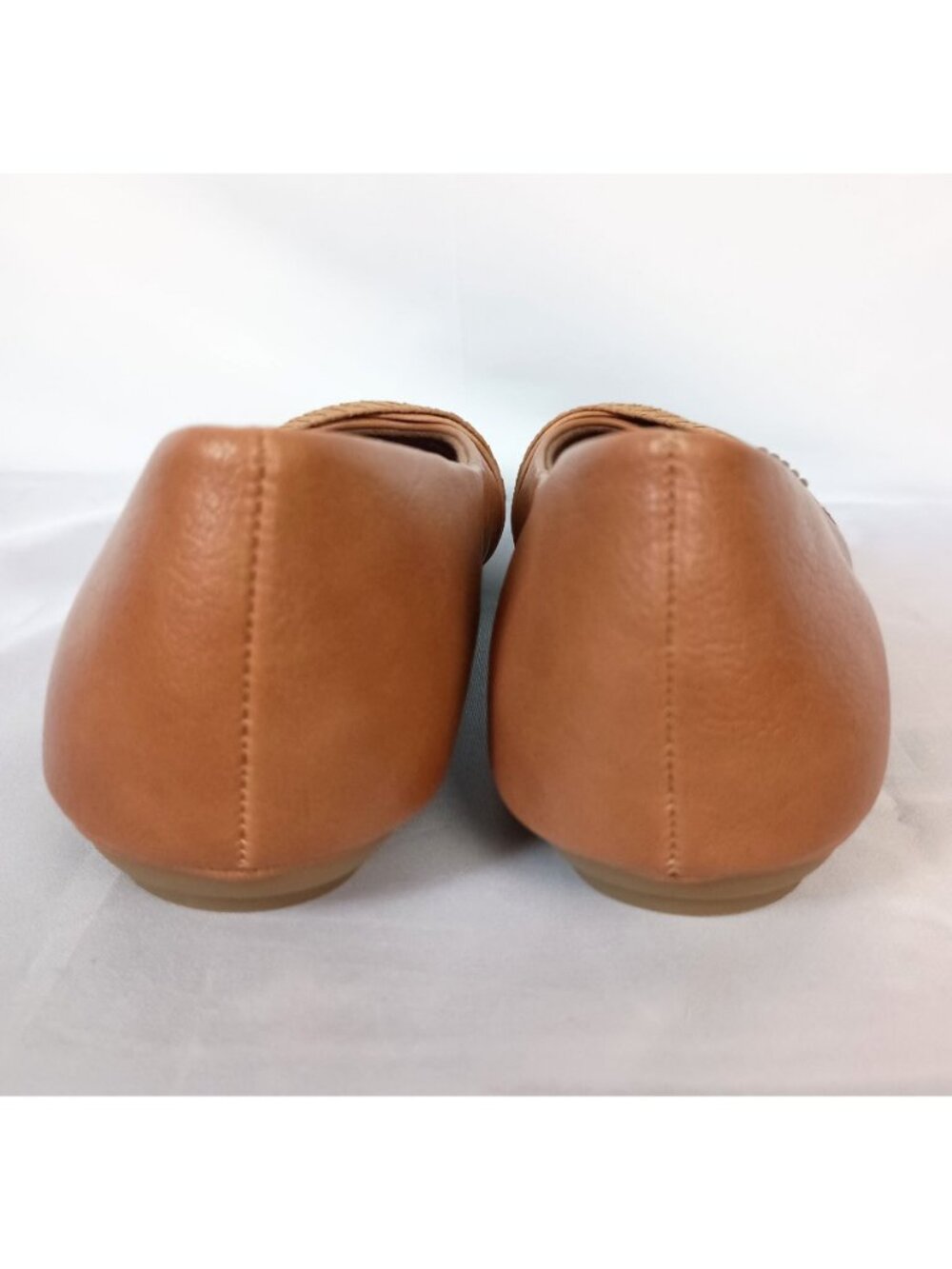 Eurosoft by Sofft Shainna Flats Cognac Ballet Crisscross Comfort Shoes 8 NWOB - Picture 9 of 11